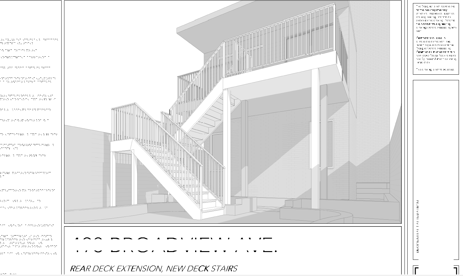 Residential deck permit